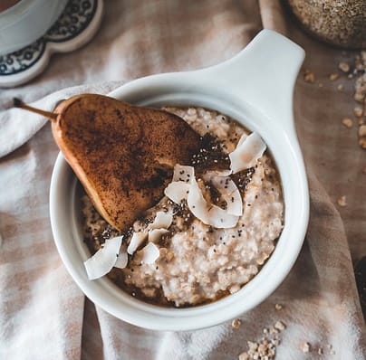 Oats with pear