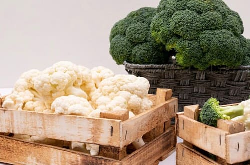 Cauliflower and Broccoli