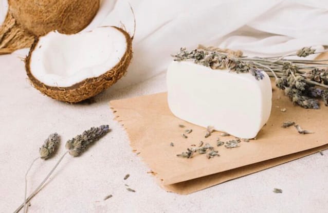 Natural soap with coconut oil