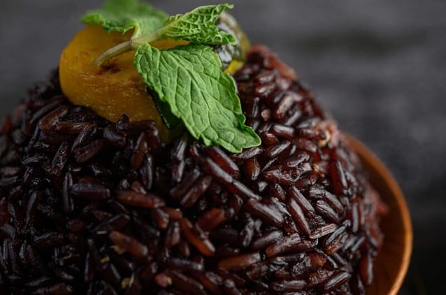 Black rice in your plant-based diet