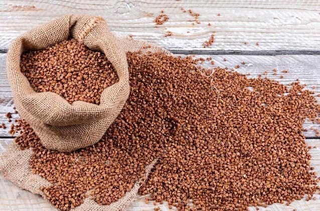 Buckwheat grains
