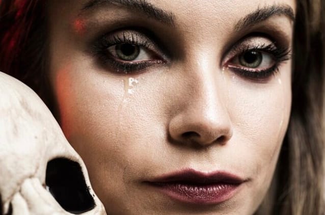 Sad Woman with full eye make up