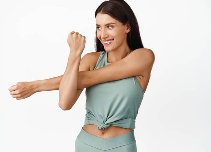 Beautiful, active and smilling woman