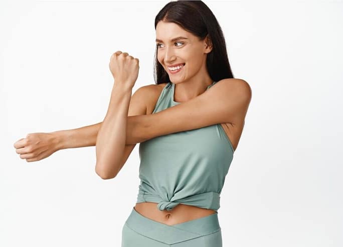 Beautiful, active and smilling woman