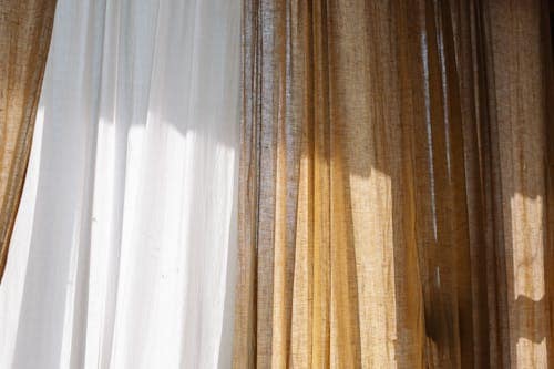 Linen curtains